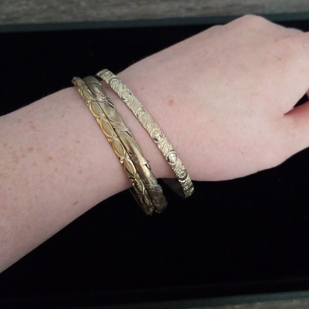 Vintage Gold Bangles